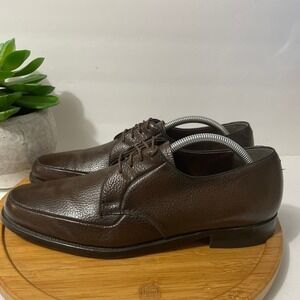 Weyenburg Massagic Oxfords Men's 11.5B Brown Pebbled Leather Dress Shoe Office